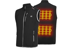 PROSmart Podgrzewana kamizelka, lekka, ogrzewana kamizelka z polaru, z akumulatorem USB, uniseks