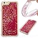 Produktbild iPhone 6 Hülle,iPhone 6 Plus Hülle Glitzer,iPhone 6S Hülle silikon,Roreikes Transparent Silikon Weich Flexible TPU Bumper Smartphone Handyhülle Anti-Rutsch Bling Liquid Flüssig Luxus Schön Ultradünne Schutzhülle Stoßdämpfung Schale Etui Cover für iPhone 6/6s (2017) 4.7 Zoll