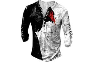TOFOTL T-Shirts à Manches Longues Homme Modern Slim Col V Mode Casual Chemise Homme Imprimée Sweatshirts Printemps Automne Tenue
