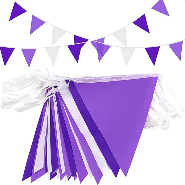Lavendel-Party-Deko Set – 16 Girlanden Mit Ombré-Herzen, Je 3,9 M, Insgesamt 62,4 M, Aus Seidenpapier Für Geburtstag, Hochzeit, Valentinstag