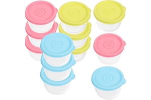 HEALIFTY FOMIYES 12pcs contenitori di conservazione degli alimenti per bambini Mini Freezer Pentole a microonde sicuro