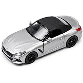 Kinsmart 1:34 BMW Z4 &Ccedil;ek Bırak Metal Model Araba, A&ccedil;ılabilir Kapılı Spor Ara&ccedil; KT5419D, GRİ