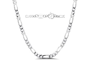 Mieoyue Sterling Silver Chain Necklace for Women Multiple Lengths 16-24 Inches S925 Fine Jewellery