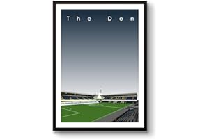HOME GROUND GroundDesigns Millwall FC Football Gift The Den Stadium Art Print MFC