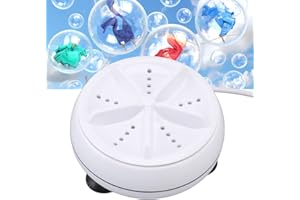 LEFTWEI Machine à Laver Portable, Mini Machine à Laver à Faible Bruit Turbine à Ultrasons Machine à Laver Vêtements Machines à Laver pour Chaussettes Sous-Vêtements T-shirt Cravates