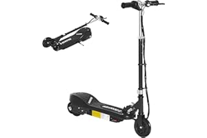 HOMCOM Kids Electric Scooter, 5.5 Inch Foldable E Scooter for Ages 7-14, 120W Motor, Up to 12km/h, 10km Range, Adjustable Height