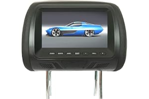 ROADOOR Monitor De Coche HD LCD Pantalla Digital De Coche Estéreo De Coche Monitor De Reposacabezas De Coche Asiento Trasero Entretenimiento Reproductor Multimedia Universal 7 Pulgadas Negro