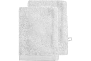 SENSEI LA MAISON DU COTON Sensei Maison - Lot de 2 Gants 500 g/m² Studio - 16x22 cm - Blanc