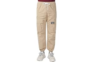 Aislor Pantaloni Larghi in Cotone Bambina Pantaloni Cargo Lunghi con Tasche Ragazze Pantaloni Sportivi Jogging Corsa Allenamento Fitness Ragazze Pantalone Tuta Hip Hop