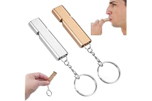 Ryaupy 2 Pièces Sifflet, Sifflet De Survie, Sifflet d'urgence, Sifflet de Secours en Aluminium Double Tubes, pour L'école Gym, Camping en Plein Air, Randonnée, Chasse, l'escalade