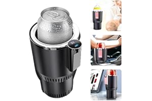 Prevessel Mini Fridges, Car Cooler Practical Cooling and Heating Function Cup Mini Icebox Cool Box Freezer for Camping, Driving, Picnic