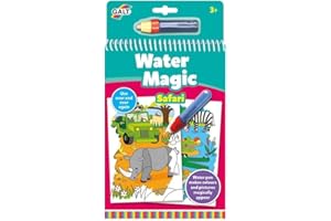 Galt Toys, Water Magic - Safari, Colouring Books for Children, Ages 3 Years Plus