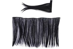 Panduro Hobby Horse Crinière et queue Accessoires pour cheval à bataille et chevaux hobbys, cheveux longs et beaux, DIY pour coudre, coiffer et coiffer, queue aux couleurs assorties - Noir