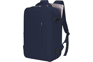 VMIKIV Mochila Viaje Cabina Avion 40x20x25 para Ryanair Bolsa de Viaje Mujer Mochila para Ordenador Portátil 14 Pulgadas Maletas de Cabina Pequeña Hombre 20L Equipaje de Mano para Trabajo,Escuelas