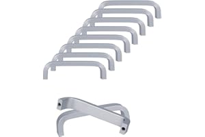 SPDYCESS 10 Stück Aluminiumlegierung Schrank Griff Türgriff Möbelgriffe Zieht Griffe für Kleiderschrank Kommode Schubladengriffe Möbel Türklinken(Bohrlochabstand 64mm)