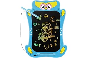 Genialba Owl Tableta de Dibujo LCD de 8,5 Pulgadas Pizarra para niños Juguetes educativos Regalos de cumpleaños de Navidad para niños de 2 3 4 5 6 años