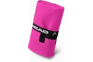 OSAMA HOME HEAD Active Fluo - Asciugamano Microfibra con Elastico Ideale come Asciugamano Palestra Sport Fitness Morbido Leggero Rapida Asciugatura, Asciugamani Bagno Assorbente Salvaspazio Viaggio 40x60, Rosa