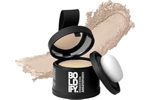‎BOLDIFY BOLDIFY Ansatzpuder 4g - Haar Concealer zur Haarverdichtung für Frauen und Männer, Grauabdeckung für 48h, wasserfestes Haar Make-up zum Ansatz kaschieren (Hellblond)