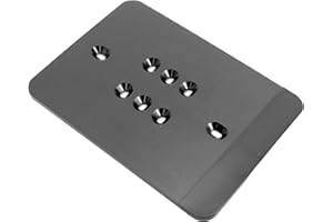 BISOMO Kennzeichenhalter, 134 x 110mm, Kennzeichenplatte, Versicherungskennzeichen, Kennzeichenunterlage, Trägerplatte, Klebe-Kennzeichen, Hohe Haftbarkeit, Einfache Anwendung, Moped, Scooter, Roller