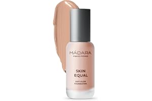 MÁDARA Organic Skincare | Fond de teint Skin Equal Soft Glow SPF15#30 ROSE IVORY - 30 ml, Fond de teint minéral léger, Fini peau longue durée, naturellement radieux et couvrance ajustable.