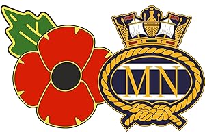 GET1 Merchant Navy Poppy Car Window Sticker - in Support of Veterans Lifeline Charity