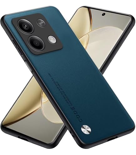 GOKEN Cover Per Xiaomi Poco X6 Pro - Custodia Armor Doppio Strato Con Protezione Lente Scorrevole E Anello 360° - Blu - 3