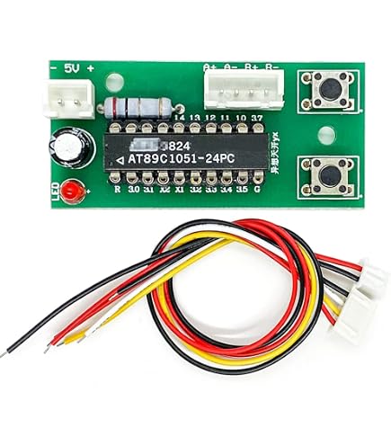 Schrittmotor-Controller DC 5-30V – Integrierte Platine, Einstellbare Geschwindigkeit, Winkel & Impulse, LCD-Display, Für NEMA 17/23, 2-Phasen
