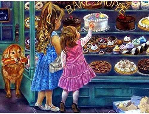 Janly® 5D DIY Diamond Painting by Needlework Embroidery Kits , Cake Shop Rhinestone Pasted Cross Stitch