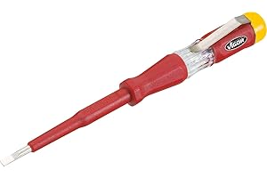 Tester di tensione ViGOR V1138, 150 250 V, testato VDE, uscita: profilo a fessura, larghezza tra i piani: 0,5 x 3 mm con Clip di fissaggio per un pratico trasporto nel taschino o Nella tasca