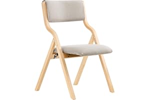 ‎SOBUY SoBuy Klappstuhl Holz Gepolstert – Ergonomischer Küchenstuhl & Esszimmerstuhl, Faltbar & Platzsparend, Fertig Montiert, Ideal für Küche, Balkon und Büro Grau FST40-HG