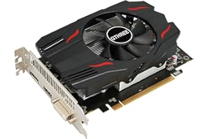 ‎QTHREE QTHREE Radeon RX 550 Grafikkarte, 4G D5 128-bit, DisplayPort HDMI DVI-D, PCI Express x8, Desktop Gaming Grafikkarte für PC, DirectX 12, Computer GPU