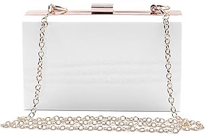 Syrads Bolso de mano de noche para mujer bolso de mano cruzado bolso con cadena