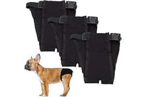 LeerKing 3 opakowania Ciepłe damskie figi menstruacyjne, zmywalne, pieluchy, ochrona psa, reguła okresy fizjologiczne, z 9 ręcznikami higienicznymi, czarne L