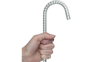 8 x Woodside Galvanised Heavy Duty Steel Ground Stakes/Anchorage Stakes/Tent Pegs – Suitable For Marquees, Gazebos, Trampolines, Bouncy Castles, Tents, Polytunnel Greenhouses