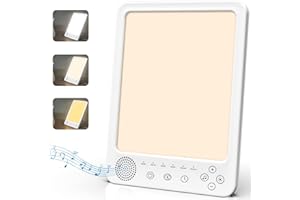 Mlife SAD Lamp, SAD Light Therapy Lamp,10000 Lux Portable Daylight Lamp with Wake-up Function & 5 Timer Setting,Sad Light Box for Home/Office Use