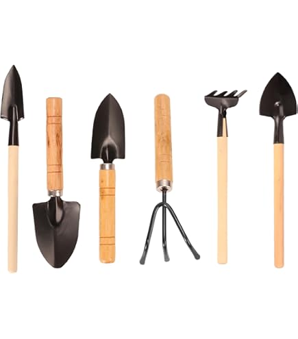Aofocy Lot De 3 Mini Outils De Jardinage Pelle Râteau Pelle Pour