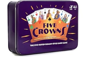 GNMQWP Family Card Game Crowns Poker Board Game Essential Card Games Gather Card Game for Young Adults Card Games Can Entertain 1 to 7 Players, Bring More Joy to Family and Friends Iron Box