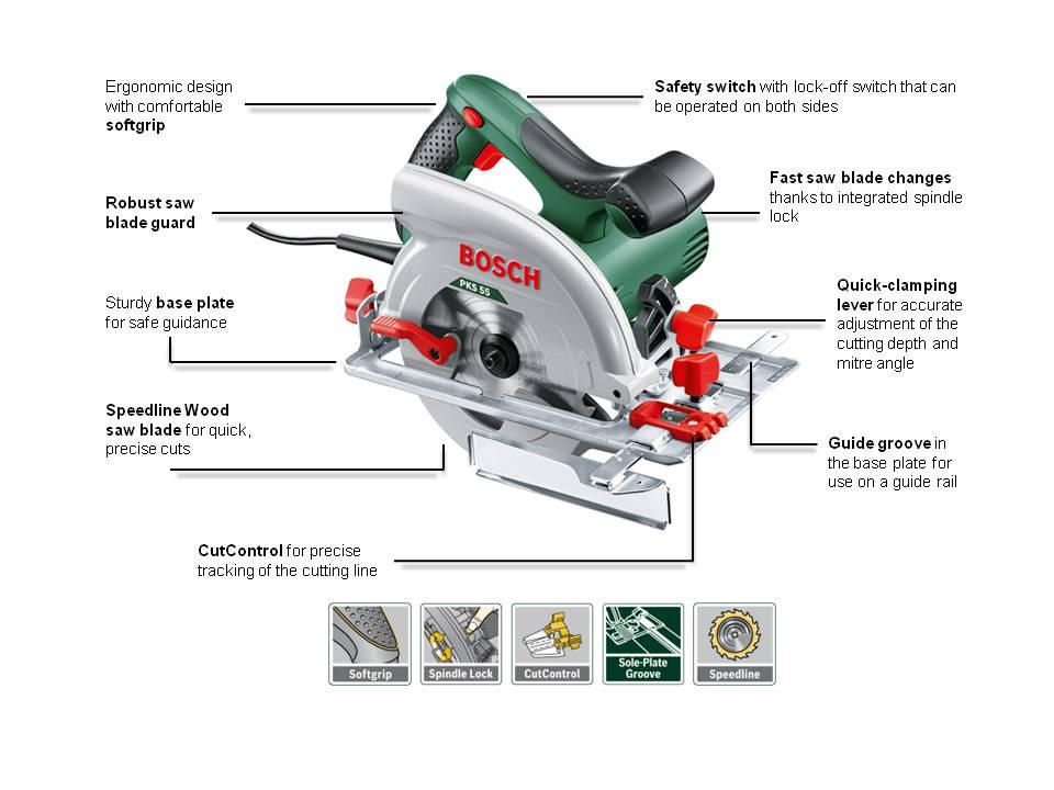 Bosch PKS 55 Circular Saw Amazon.co.uk DIY & Tools
