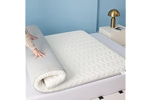 LDLCYCN White/8cm,70x170cm, Pavimento Futon Materasso Topper Spessore 5Cm/8Cm Giapponese Futon Materasso Pad Traspirabile Confortevole Pieghevole Cuscinetto da Letto per Dormitori