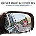 Produktbild taiow HD Anti-Fog Wasserdicht Auto Rückspiegel Film, 2 weiches Schutz Film Universal Auto Bus Displayschutzfolie, blendfreie  kratzfest  Regendicht, Rückspiegel Fenster klar, Nano Film (Soft-Fil)
