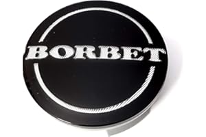 KONGZEE Original Borbet Moyeu Couvercle Moyeu Capuchon Noir brillant argent centre Cap 55 mm nouveau.