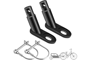 Thapncow 2 teiliges Set Fahrrad-Anhängerkupplung, Anhängerkupplung Fahrrad, für Fahrrad mit Sicherungsstift, geeignet für Fahrradanhänger, Sattelstützenkupplung