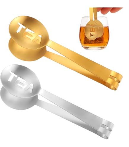 4 Pcs Tea Bag Squeezer Tongs Stainless Steel Tea Bag Strainer Teabag - View #5