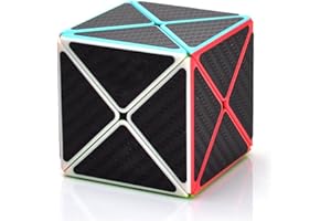 EACHHAHA Cubo Mágico,Cubo de Velocidad,Profesional,Suave,Tolerancia a Fallos，Adecuado para Entrenamiento de Competencia y Regalos de cumpleaños, (Fibra de Carbon)