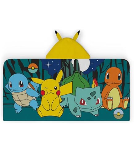 NORTHWEST Pokémon Beach Towel 2-Pack - Oversized 30"x60", Soft & Fast-Drying, Sweet Summer Pikachu Designs