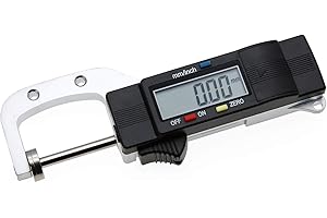 AMTAST Digital Thickness Gauge Portable Thickness Meter Vernier Caliper