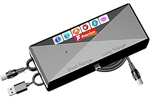 BIGEFEIXU Amplificador de señal para antena TV interior – Modelo 2025 | Mejora la recepción de canales digitales | Alta ganancia y bajo ruido | Elimina pixelado | Alimentación USB | Compatible con TDT y Smart T