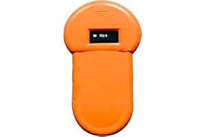 MOVKZACV Microchip Reader RFID 134.2Khz USB Rechargeable Low Frequency Built-in Buzzer FDX-B Pet Dog Cat Handheld Portable ID Microchip Scanner w/OLED Display for Animal Tracking