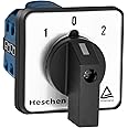Heschen Universal Rotary Cam Selector Changeover Switch SZW26-20/D303.3 660V 20A 3 Position 3 Phase 12 Terminals CE