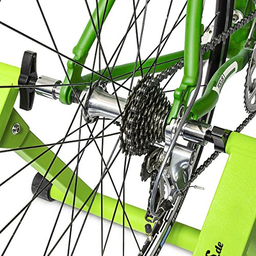 Relaxdays Fahrrad Rollentrainer inkl. Schaltung mit 6 Gänge für 26-28″, bis zu 120 Kg belastbar, Heimtrainer Fahrrad für Indoor Fahrradfahren zu Hause, Stahl - 5